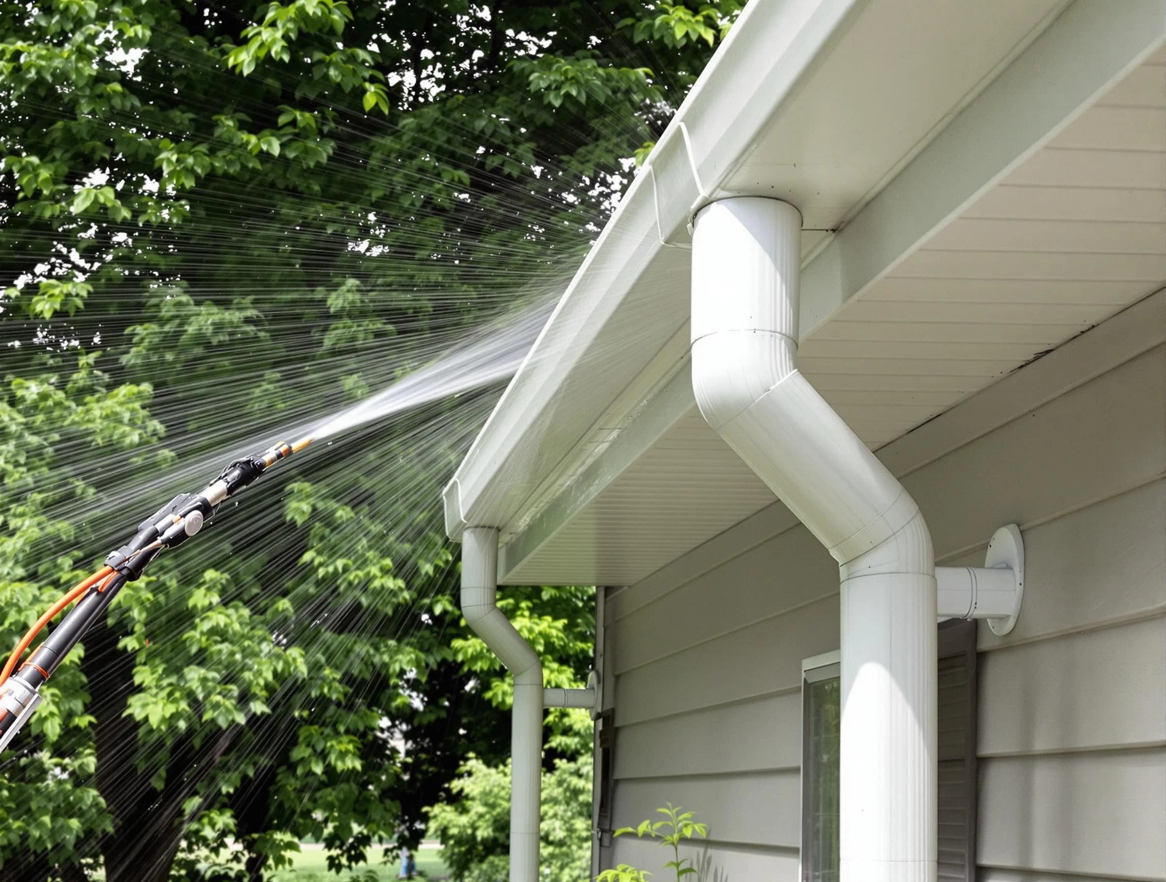 Cleared gutters by Cleveland Heights Roofing Company for a clean drainage system in Cleveland Heights, OH