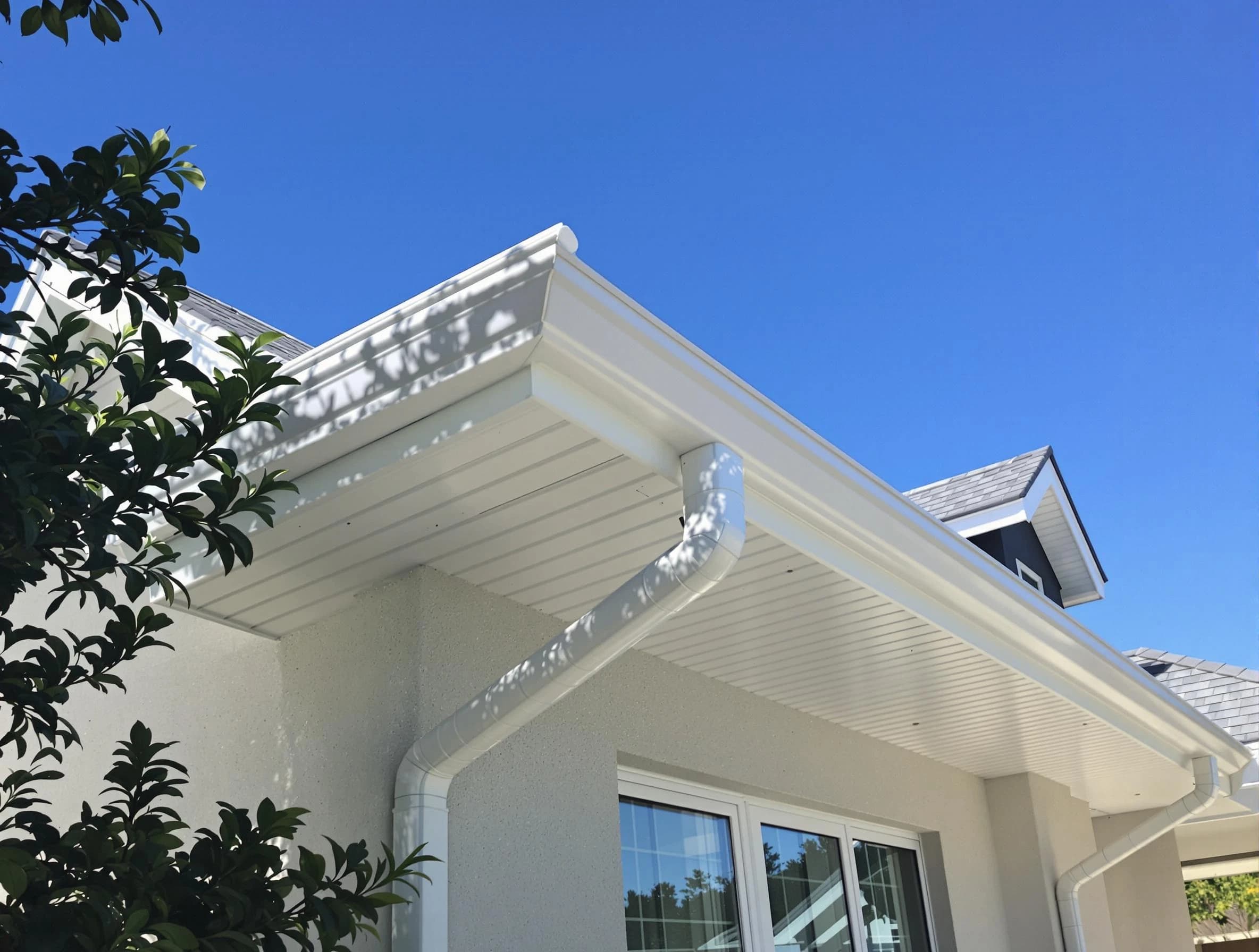 Custom-fit rain gutter system by Cleveland Heights Roofing Company in Cleveland Heights, OH