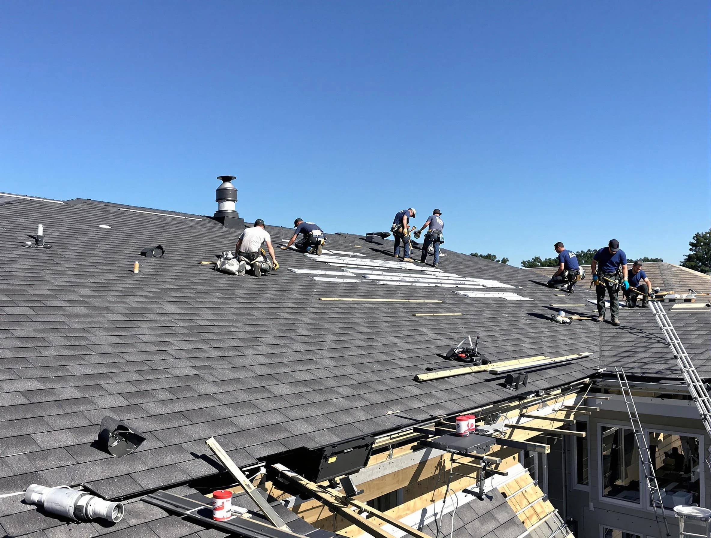 Cleveland Heights Roofing Company experts performing roof installation in Cleveland Heights, OH